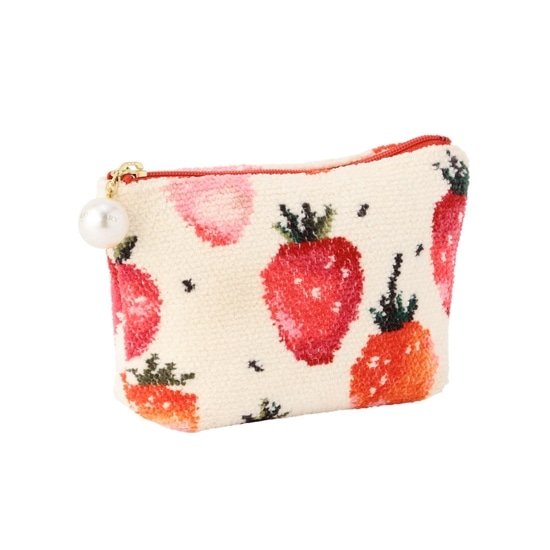 ストロベリードット ポーチ L/STD-203003(アイボリー): LOVERARY BY