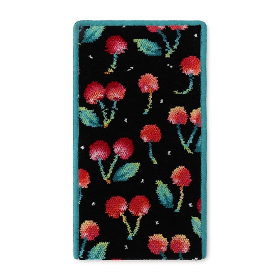 チェリードット ハンカチポーチ(ブラック): LOVERARY BY FEILER