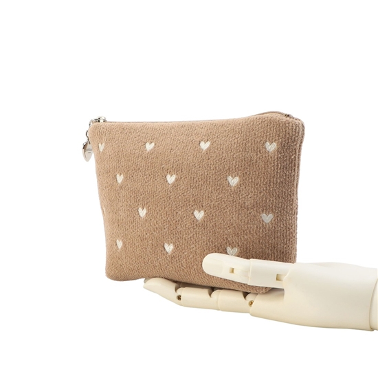 ラブラリーハート 舟型ポーチM L/LRH-257147(ベージュ): LOVERARY BY