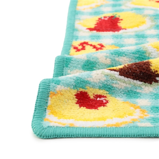 ハッピーオムライス ハンカチ（WEB限定）(ペールグリーン×グリーン