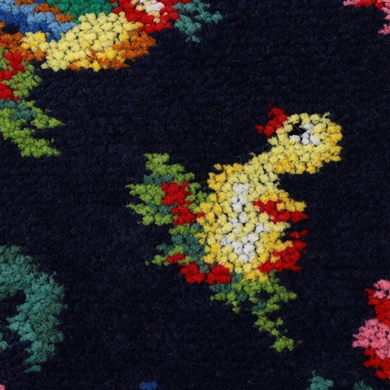 ハイジ ハンカチ(ネイビー×ネイビー): FEILER｜フェイラー公式