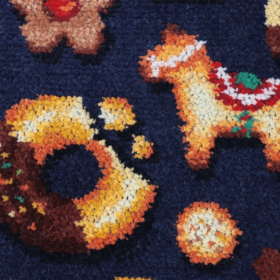 フィーカタイム ハンカチ（WEB限定）(ネイビー×ベージュ): FEILER