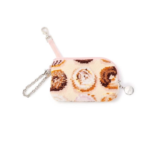 モグモグドーナツ キー&カードポーチ L/MOG-243167(ベージュ