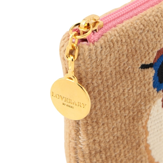 ドアップテディガール L字ポーチ L/DUG-243231(ベージュ): LOVERARY BY