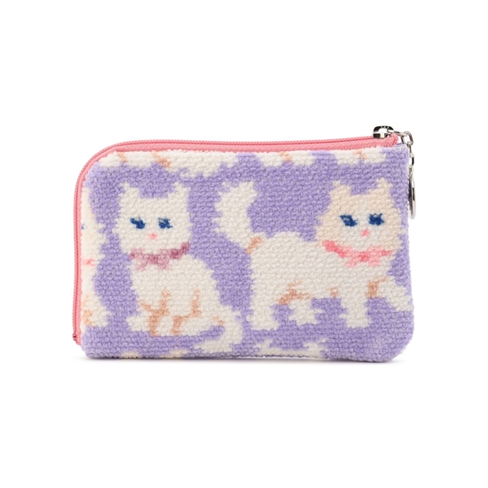 モフモフネコチャン L字ポーチ L/MNC-260279（WEB限定）(ペール