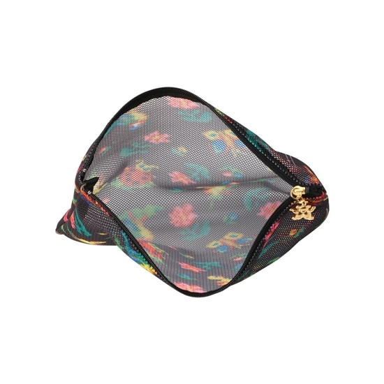 ハイジ メッシュ転写プリントポーチ HEMP-191327(ブラック): FEILER