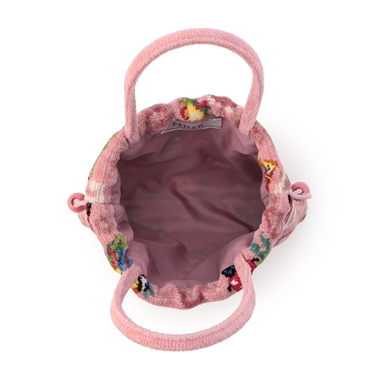 ハイジペイズリー 手付き巾着 HPY-257017(ピンク): FEILER｜フェイラー