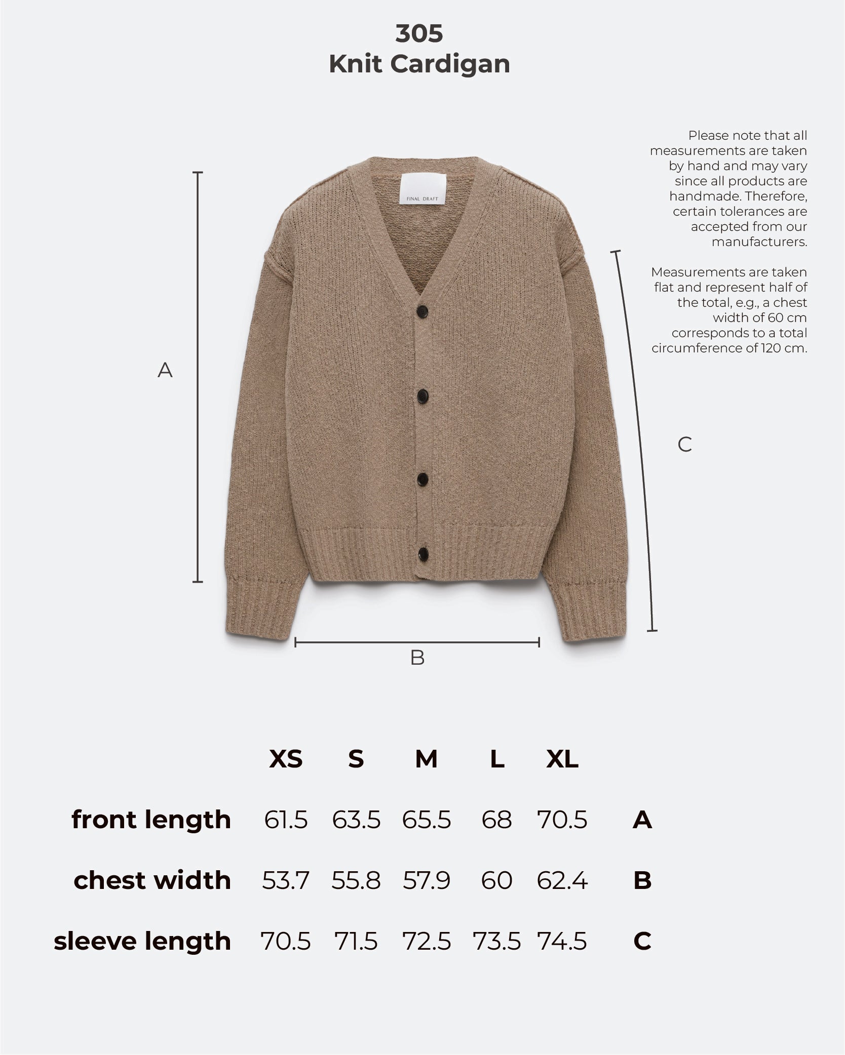 Knit Cardigan – Reversible Cotton Bouclé | Final Draft Clo