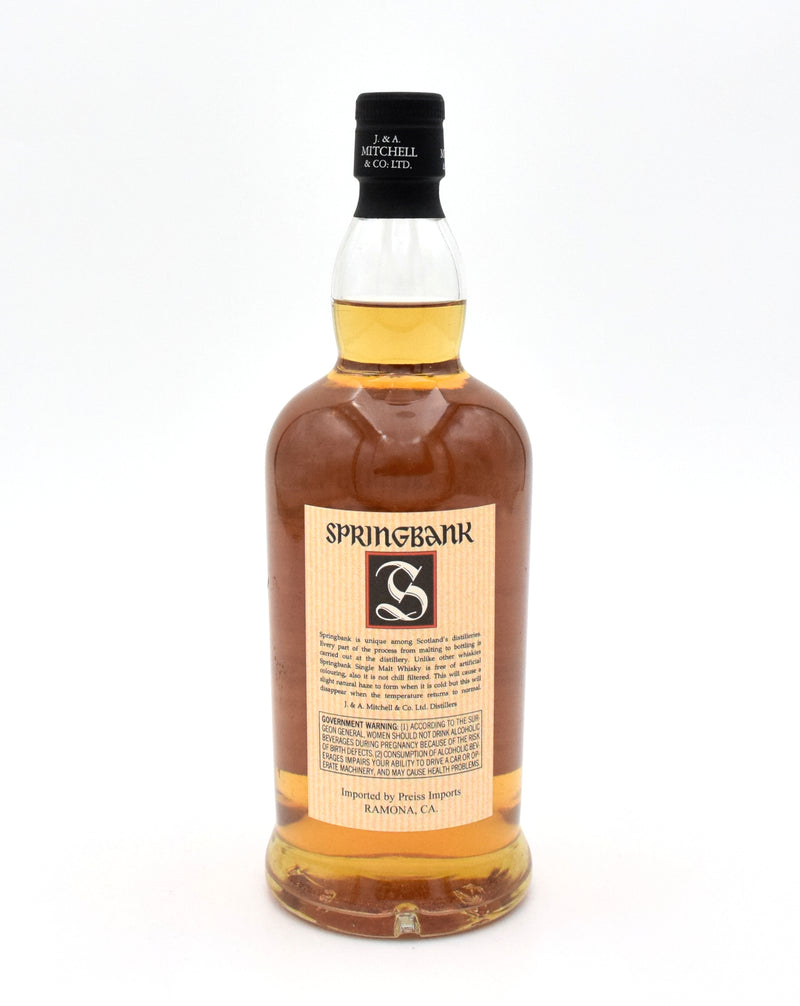 Springbank 10 Year Old Scotch Whisky (2010's Vintage) – FineLiquors