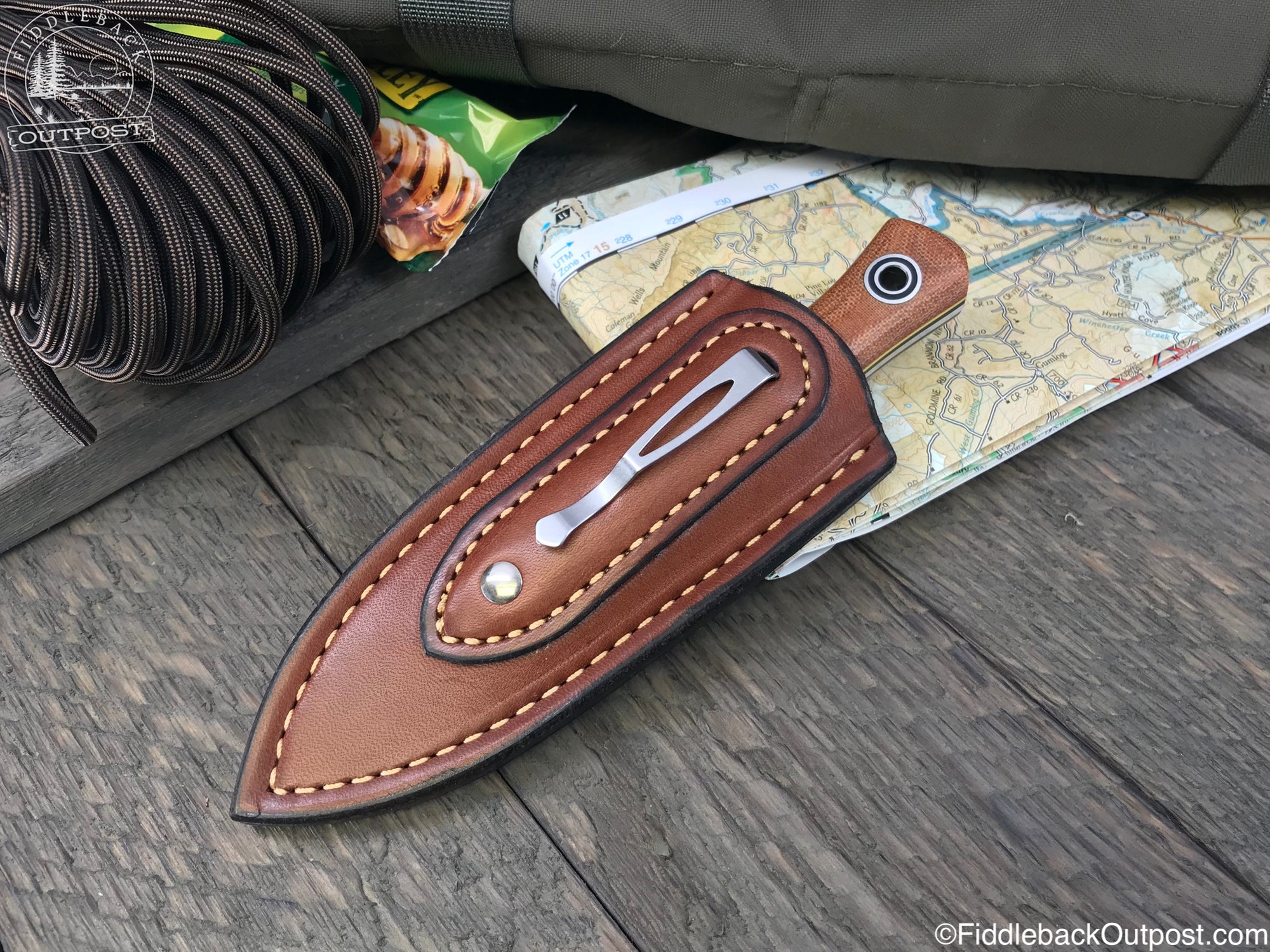 APS 538 - Leather Ambidextrous Pocket Sheath for Knife