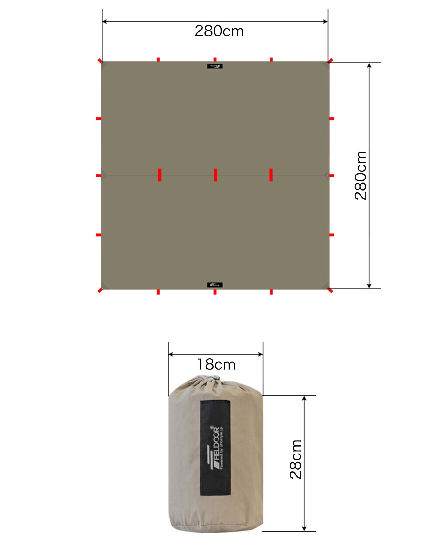 FIELDOOR（フィールドア） | スクエアタープTC