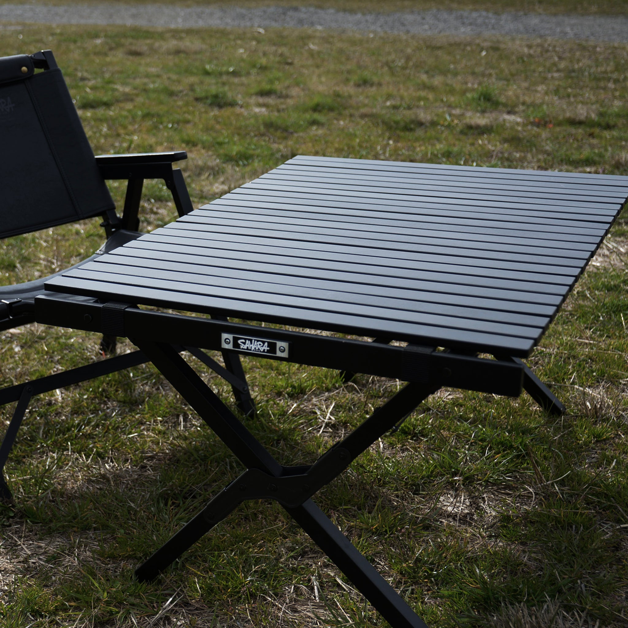 FieldSAHARA FSUDT001 ウッドロールテーブル 漆黒