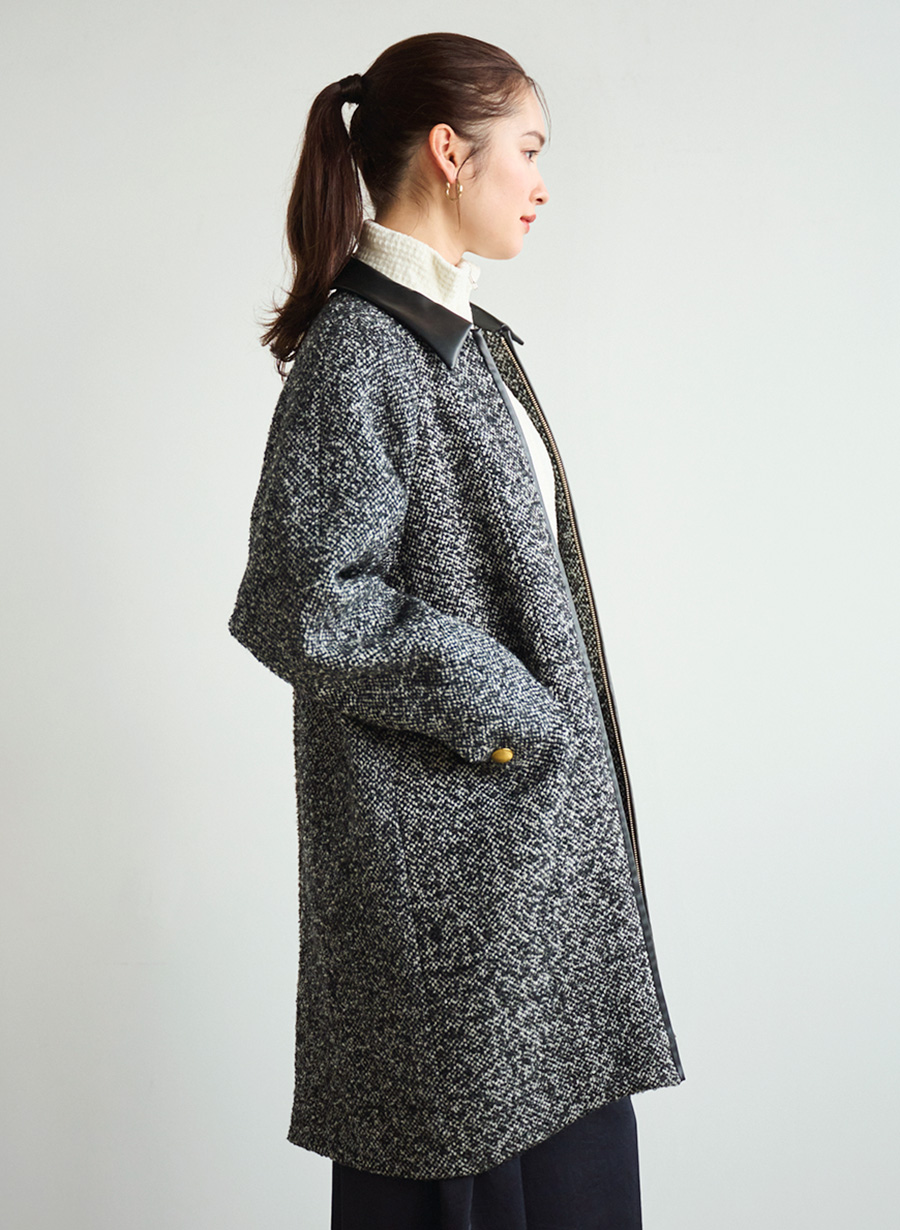 ステンカラーツイードコート｜LOUNIE（ルーニィ）公式サイト／公式