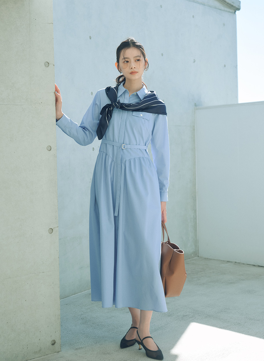 シャツデザインベルト付きワンピース｜LOUNIE（ルーニィ）公式サイト