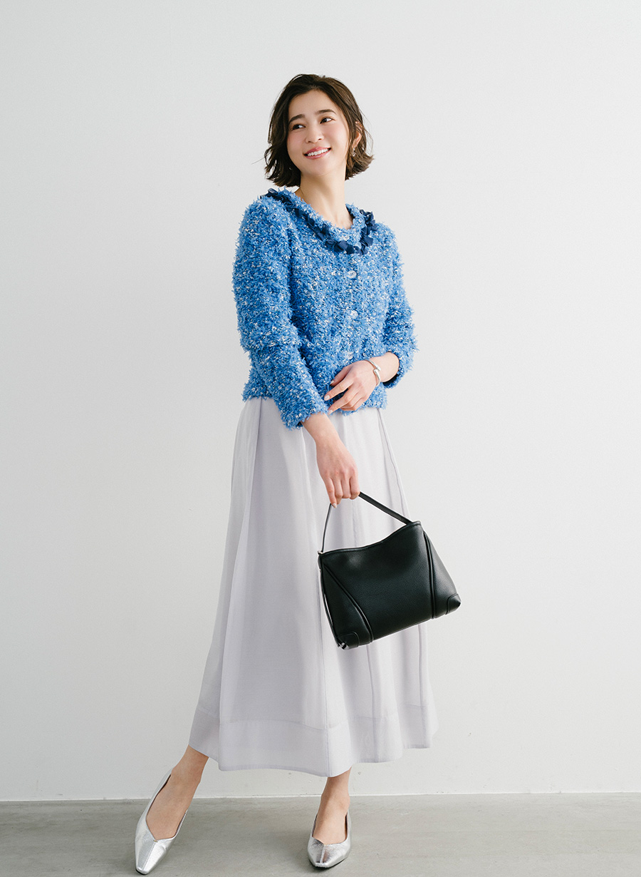 ツイード調ニットジャケット｜LOUNIE（ルーニィ）公式サイト／公式