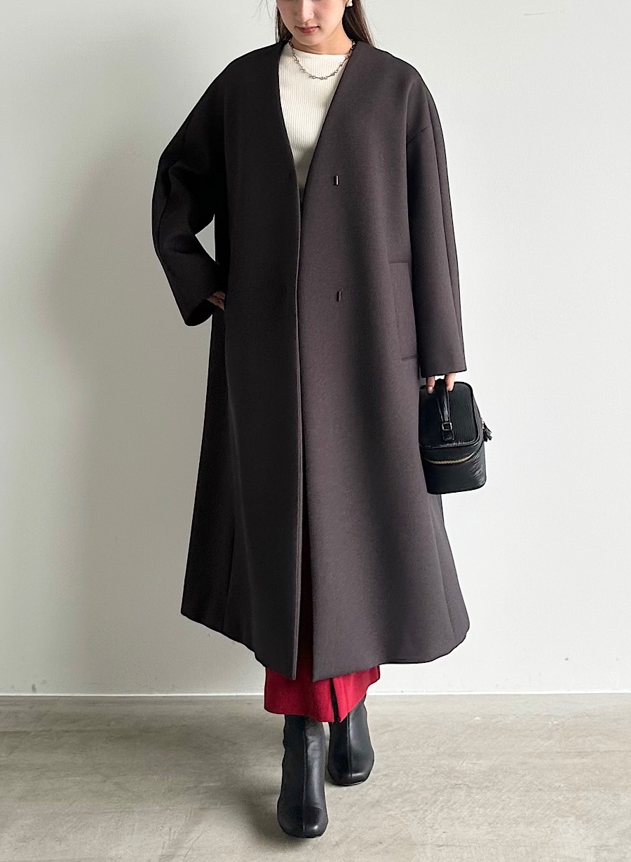 EC限定】ノーカラーロングコート｜LOUNIE（ルーニィ）公式サイト／公式