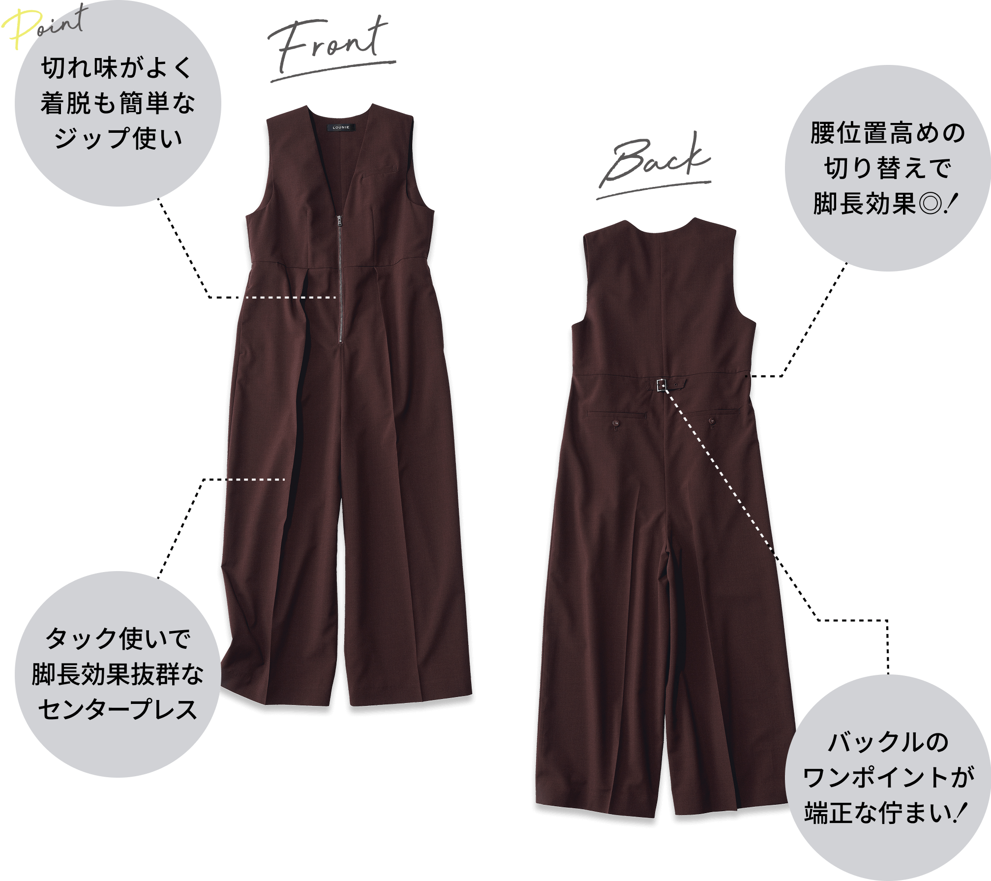 Oggi5月号 きれいめシンプル派の着回し自在なハンサムオールインワン