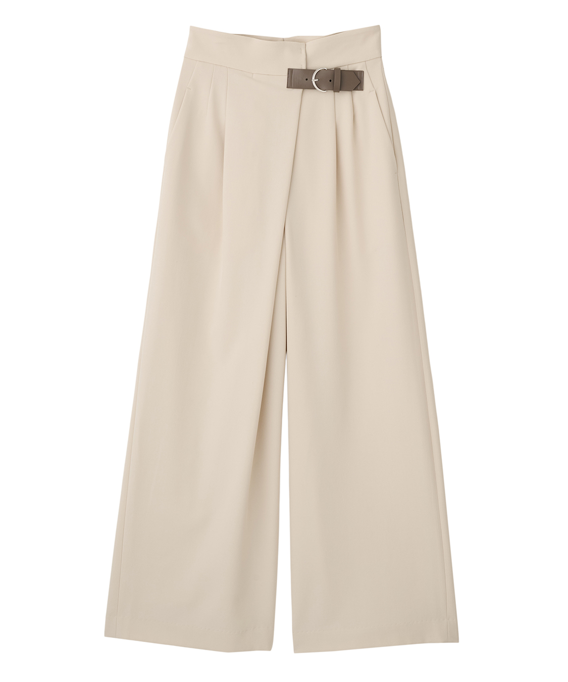 ベルトディテールアシメワイドパンツ｜PETAL ONLINE（ペタルオンライン）