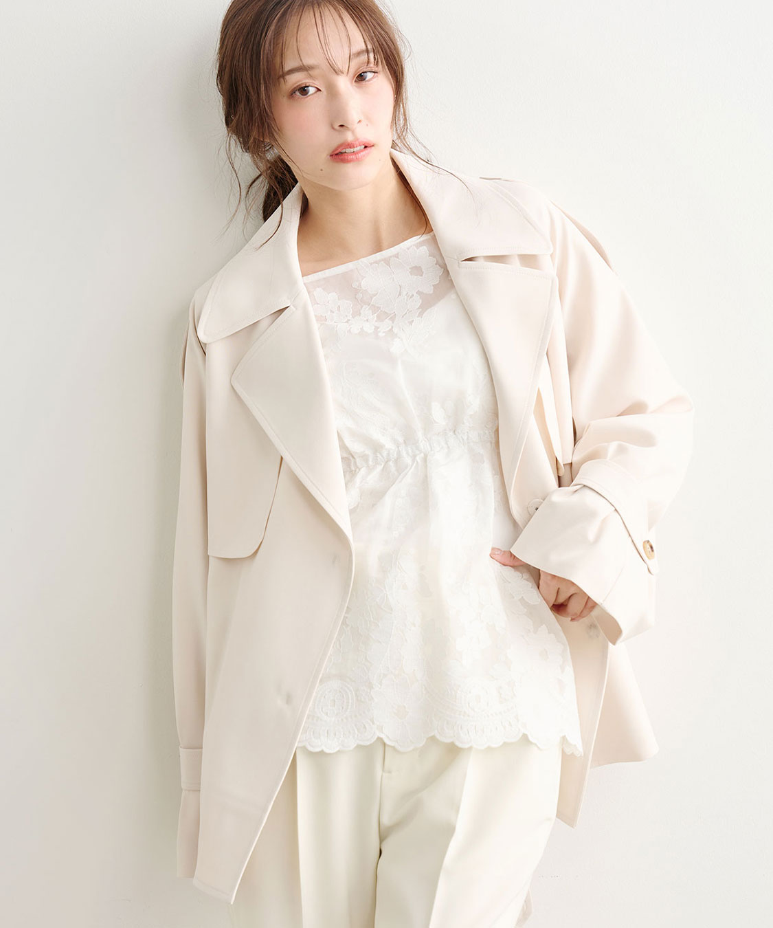 ミドル丈トレンチコート｜PETAL ONLINE（ペタルオンライン）