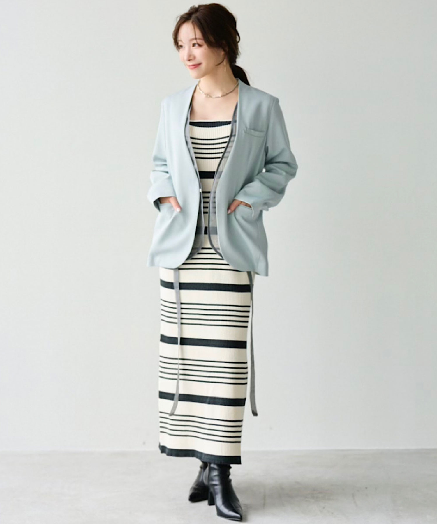 シアードッキングノーカラージャケット｜PETAL ONLINE（ペタルオンライン）