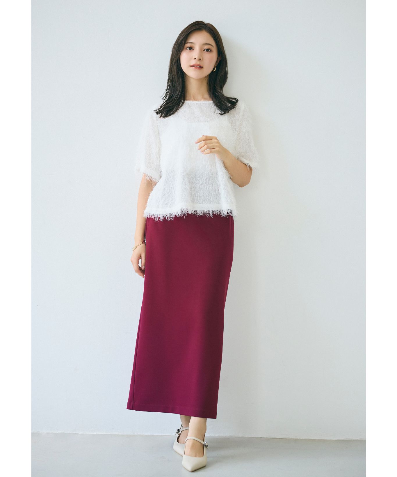 カットジャカードブラウス｜Stola.（ストラ）公式通販サイト