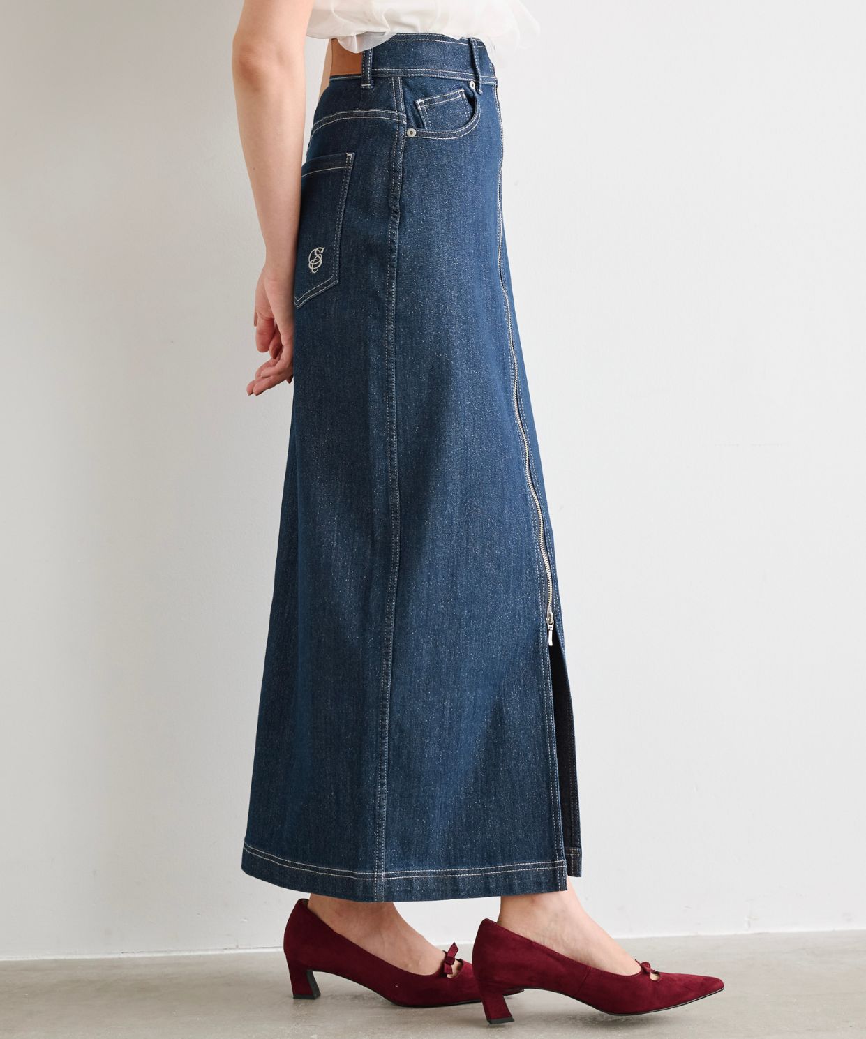 前ZIPデニムタイトスカート｜Stola.（ストラ）公式通販サイト