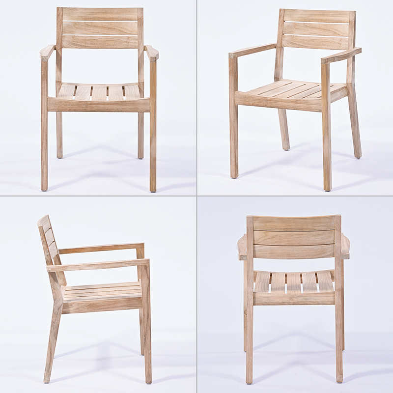 C530XX チーク無垢材 無塗装 PURO アームチェア | 【SR-net】Sunflower