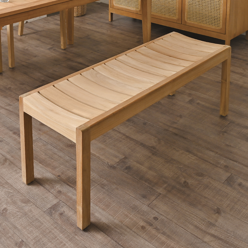 S255XX チーク無垢材 無塗装 PURO ベンチ | 【SR-net】Sunflower