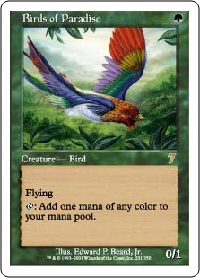 極楽鳥/Birds of Paradise》[7ED] 緑R | 日本最大級 MTG通販サイト