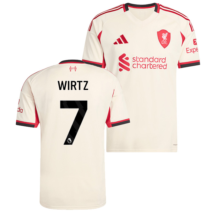 リバプール 25-26 アウェイ 半袖 ユニフォーム No.7 ヴィルツ【adidas
