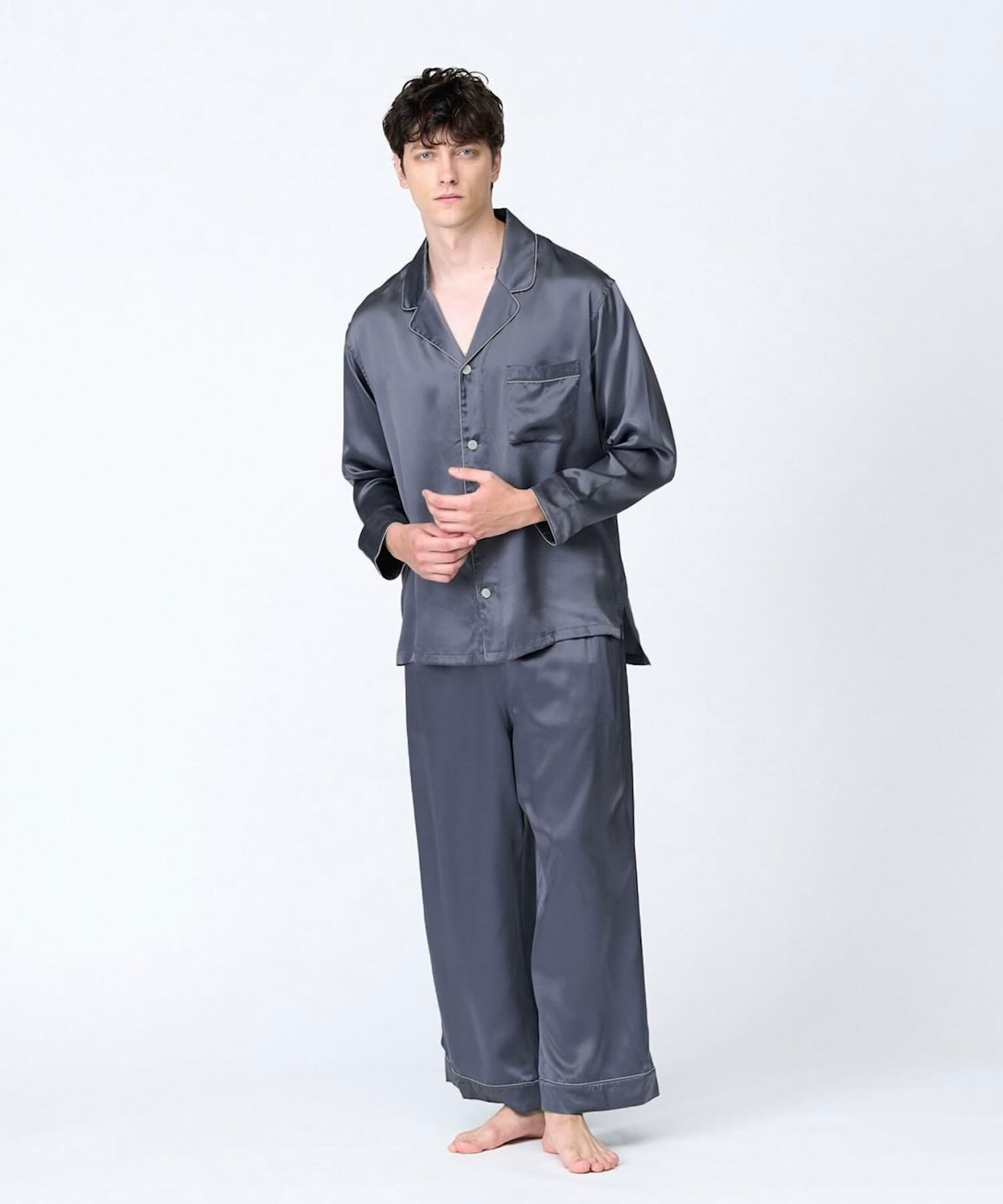 Foo Tokyo 公式ストア | 【セットアップ】シルクパジャマ チャコールグレー