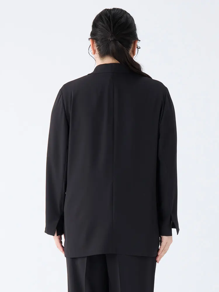 ブラック ジョーゼットテーラードジャケット | フォーエル公式通販