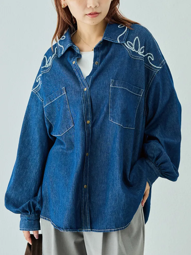 LAVEANGE(ラビアンジェ)】デニムシャツ | フォーエル公式通販