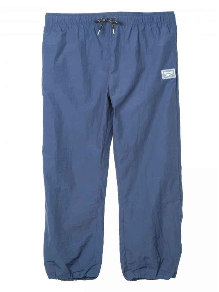 ブラック 【Reebok(リーボック)】ナイロンワッシャーメッシュパンツ