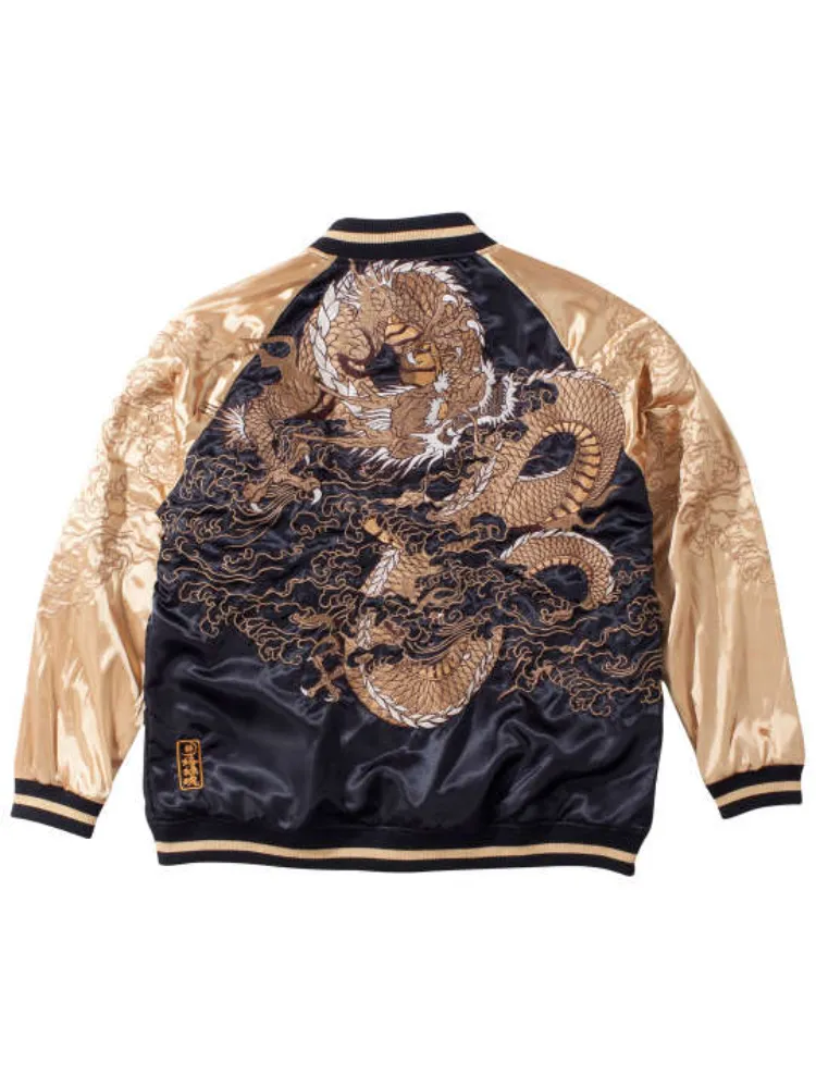 スカジャン 絡繰魂3L 値下げ交渉可 絡繰魂】龍乱舞リバーシブル