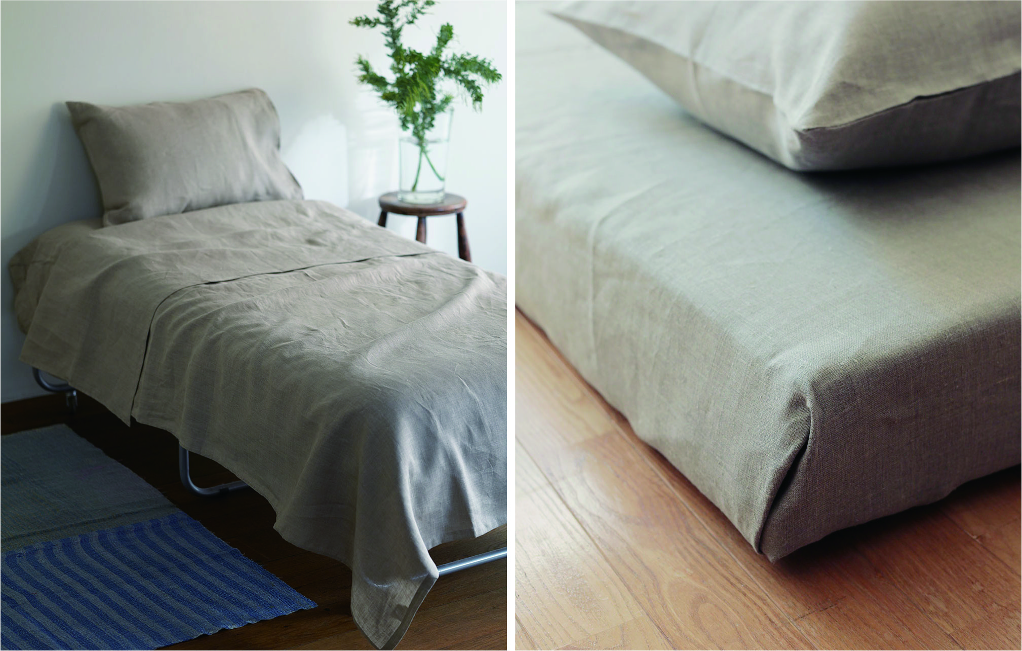 リネン フラットシーツ シングル ナチュラル | fog linen work