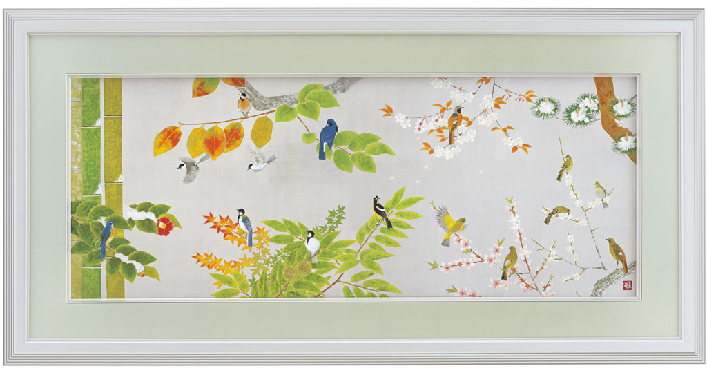 文化勲章受章】上村淳之『四季花鳥図』