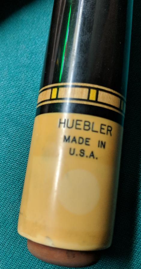 Dating a Huebler cue by its logo // Opinion of a Huebler now at