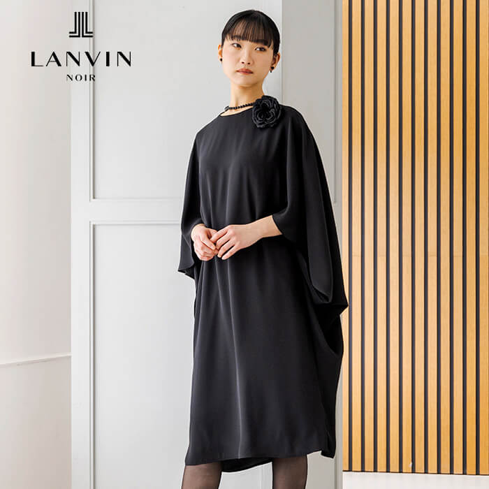 羽織りボレロでアレンジ可能なワンピース 11号・ネイビー｜東京