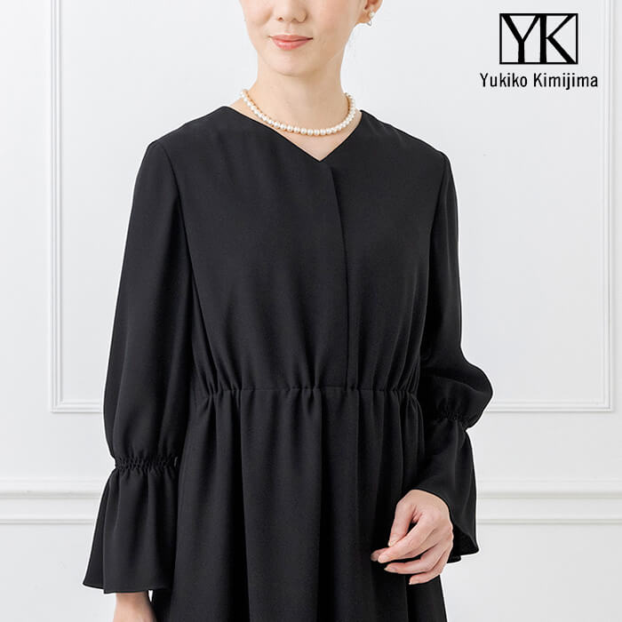 前後2WAYのフォーマルワンピース M・ブラック｜東京ソワール