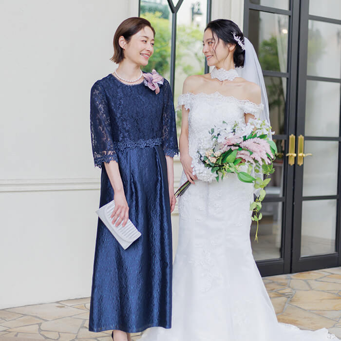 フクレジャカードのマザードレス 13号・ネイビー｜東京ソワール