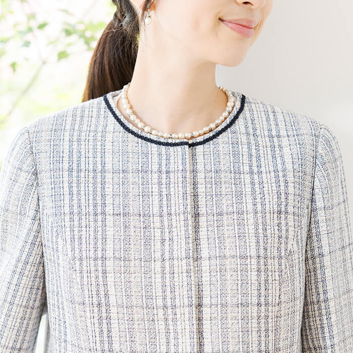 軽やかな雰囲気のセレモニーセットアップ 9号・ネイビー｜東京