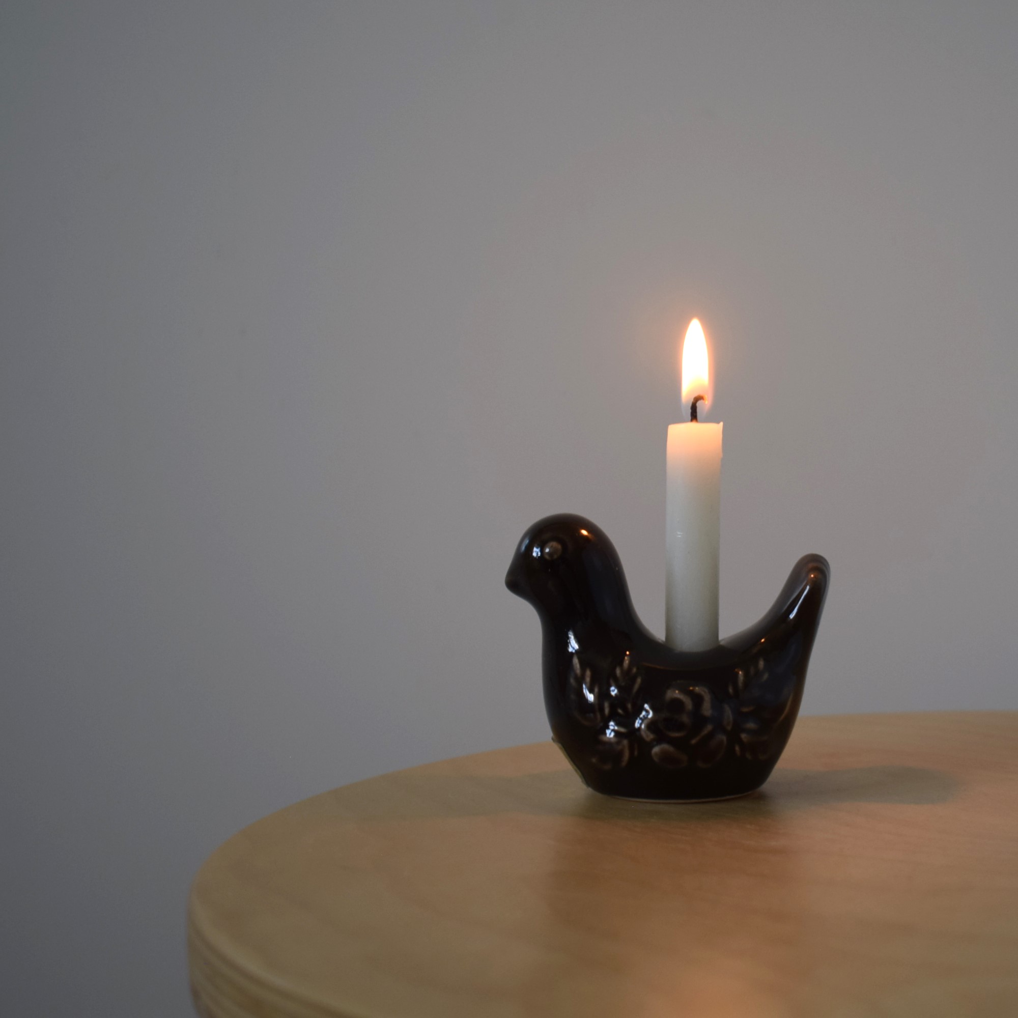 茶色い鳥・キャンドルホルダー / Guldkroken・スウェーデン | florantik