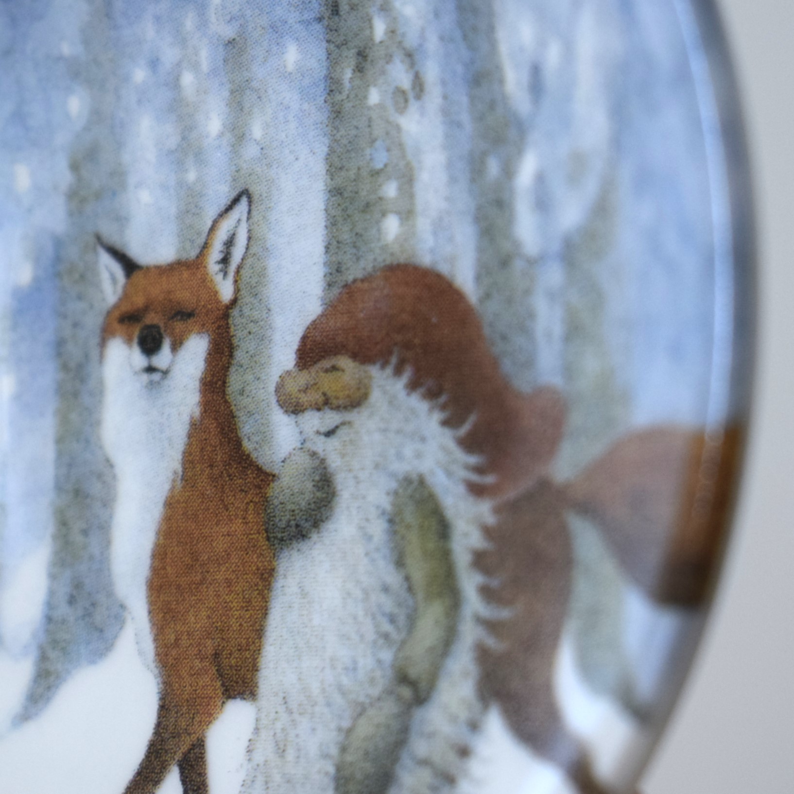 キツネとトムテ・クリスマスプレート / Lennart Helje / ARABIA