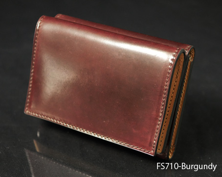 シェルコードバン三つ折りミニマムウォレット - Flathority