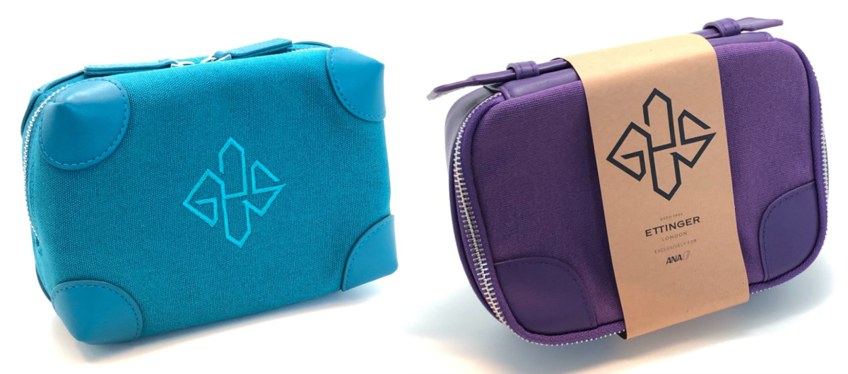 ANA ファースト＆ビジネスのアメニティポーチ、グローブ・トロッター