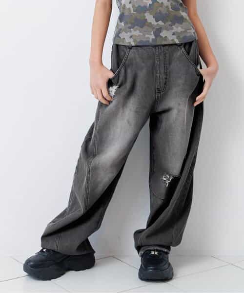 ☆SALE☆デニムカーブパンツ（G121016）|algy（アルジー） 女の子