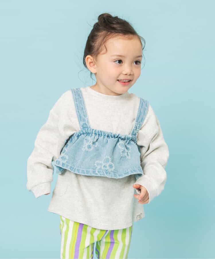 フラワーデニムビスチェ（J115926）|BREEZE（ブリーズ） 女の子