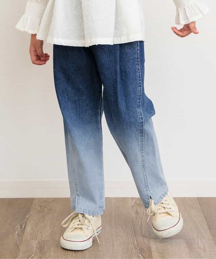 ☆SALE☆切替デニムパンツ 10分丈（J121065）|BREEZE（ブリーズ