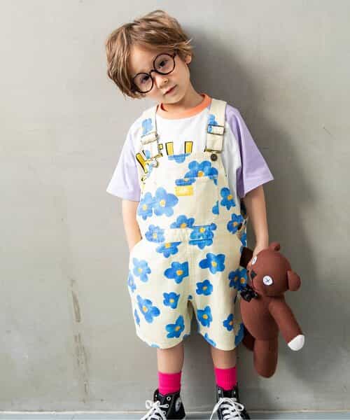 ☆SALE☆【I'm Jelly！】総柄ショートサロペット（J219905）|BREEZE